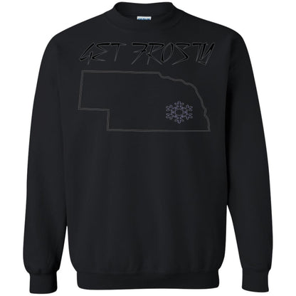 Christmas T-shirt Get Frosty Nebraska Football Black