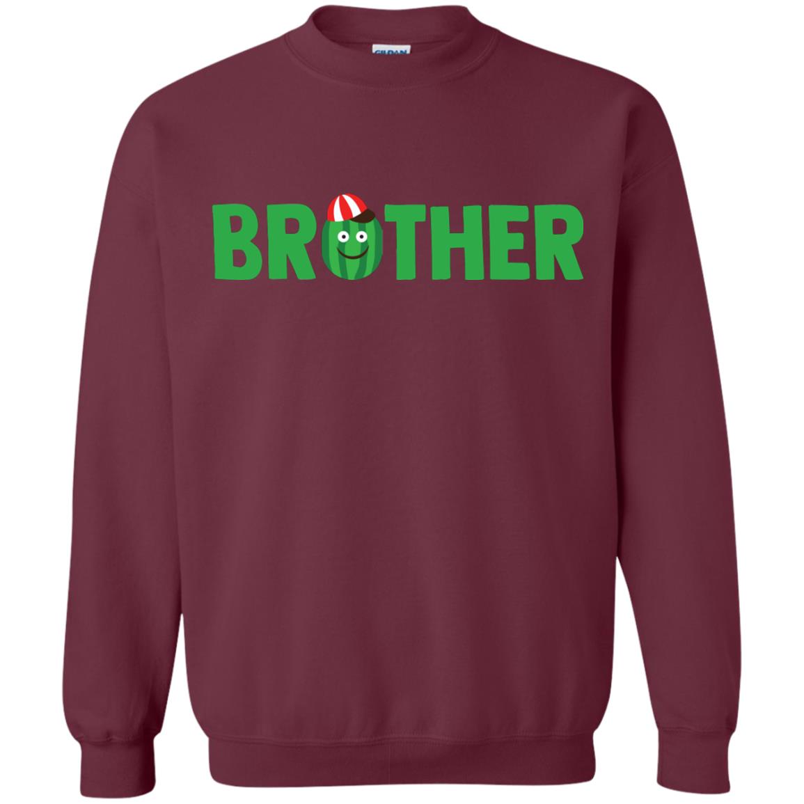 Brother Watermelon Funny Summer Melon Fruit Shirt For Brother Maroon