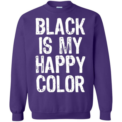 Black Is My Happy Color T-shirt Purple