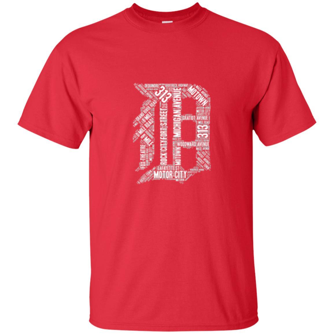 Detroit T-shirt Graphic D Red