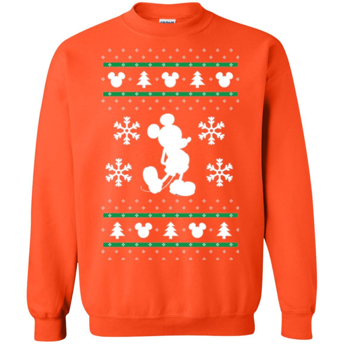 Christmas T-shirt Mickey Mouse Orange