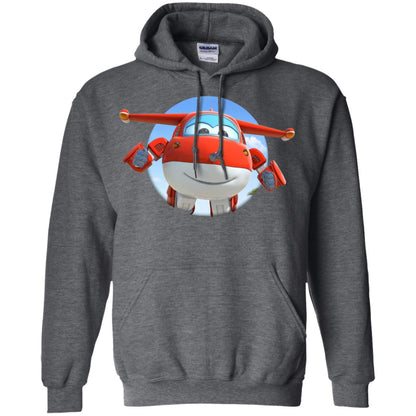 Super Wings Jett Movie Lover T-shirt Dark Heather