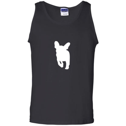 French Bulldog T-shirt White Silhouette Of Puppy Black