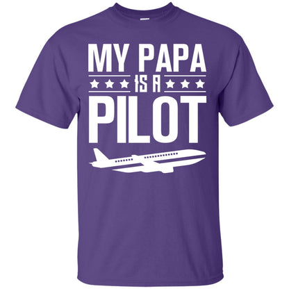 My Papa Is A Pilot Shirt Purple