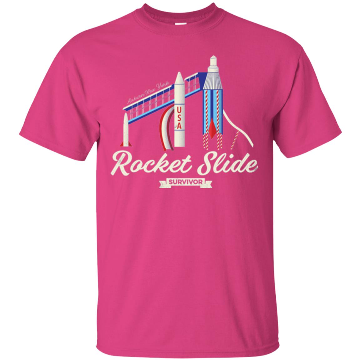 I Survived The Rocket Slide T-shirt Heliconia