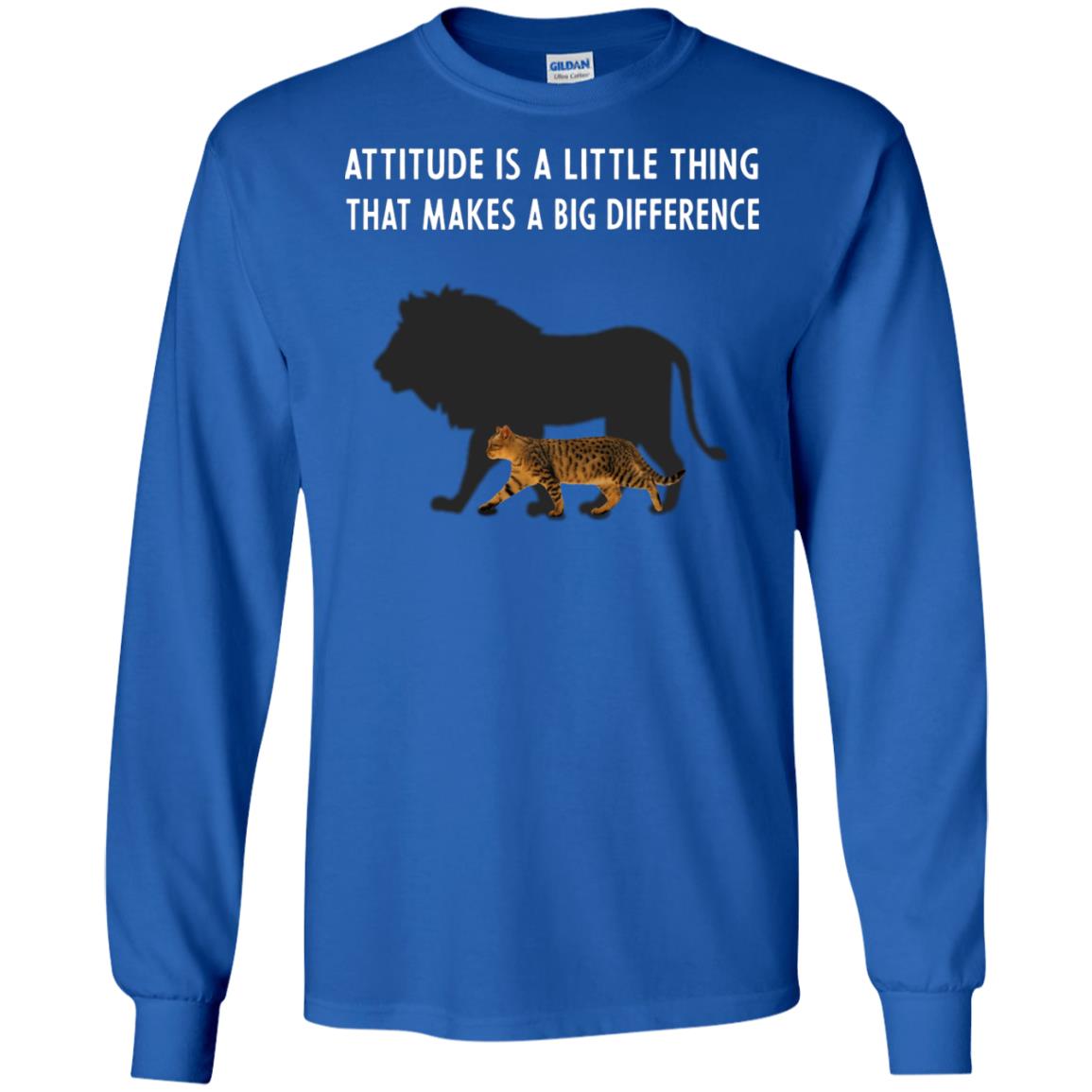 Attitude Is Little Thing That Make A Big Difference Best Quote Shirt Royal