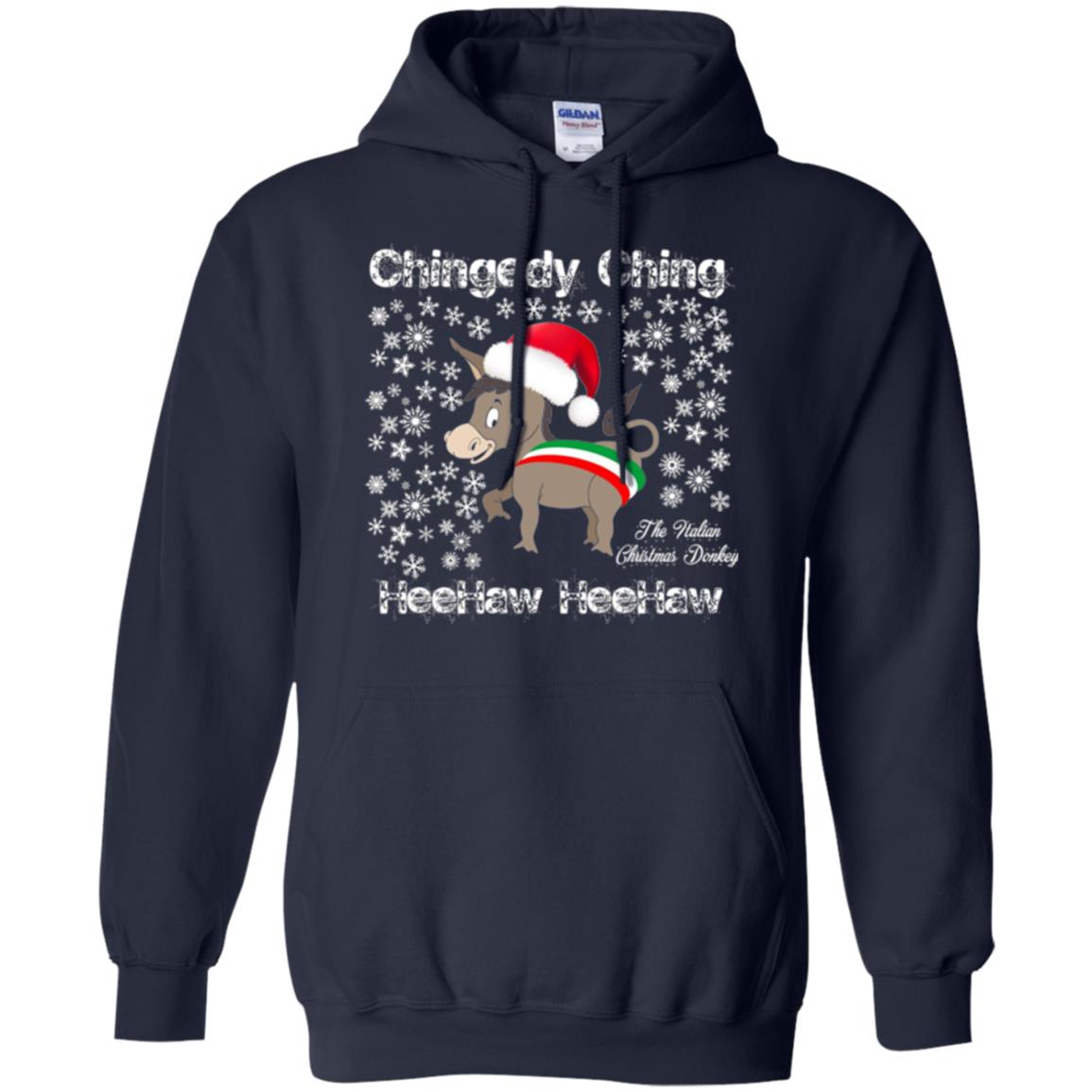 Christmas T-shirt The Italian Christmas Donkey Navy