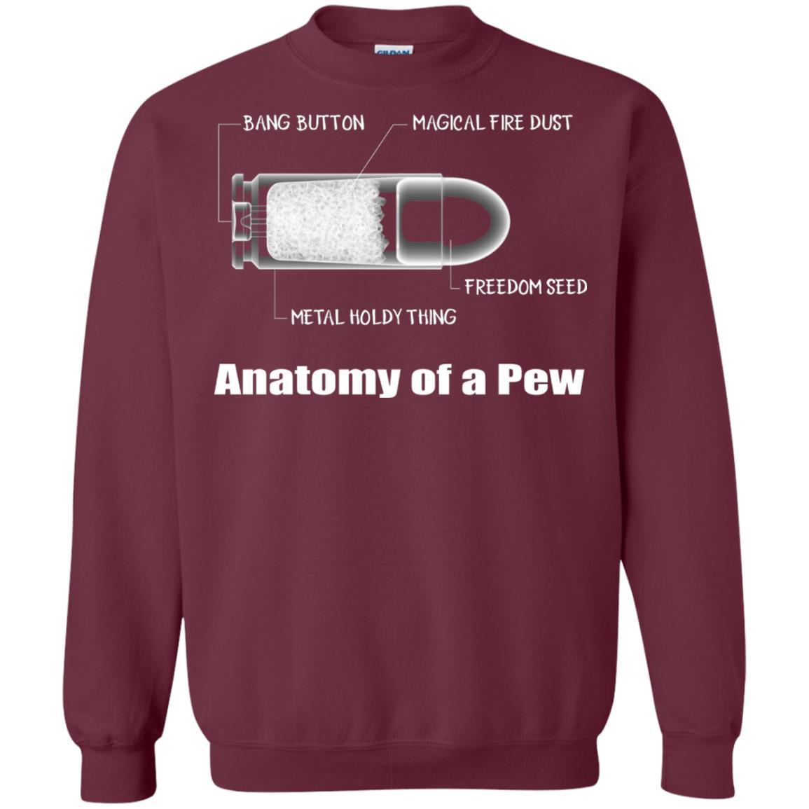 Bullet T-shirt The Anatomy Of A Pew Maroon