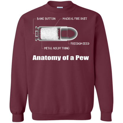 Bullet T-shirt The Anatomy Of A Pew Maroon