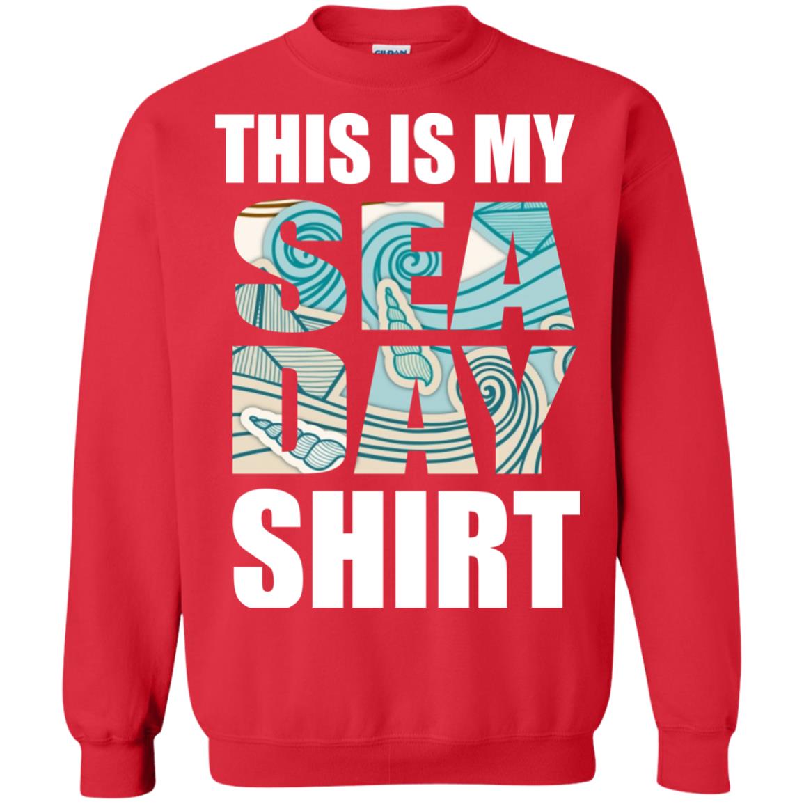 Summer Vacation T-shirt This Is My Sea Day Red