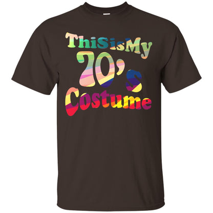 70s Halloween Costume 70s T-shirt For Women Men Girls Dark Chocolate