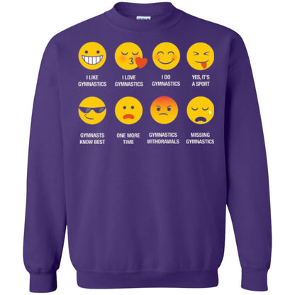 Gymnastic Lovers T-shirt Emoji Purple