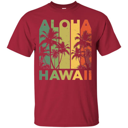 Vintage Hawaiian Islands T-shirt Cardinal