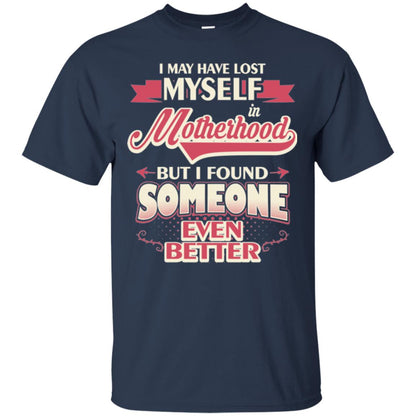 I May Have Lost Myself In Motherhood Mommy T-shirt Navy