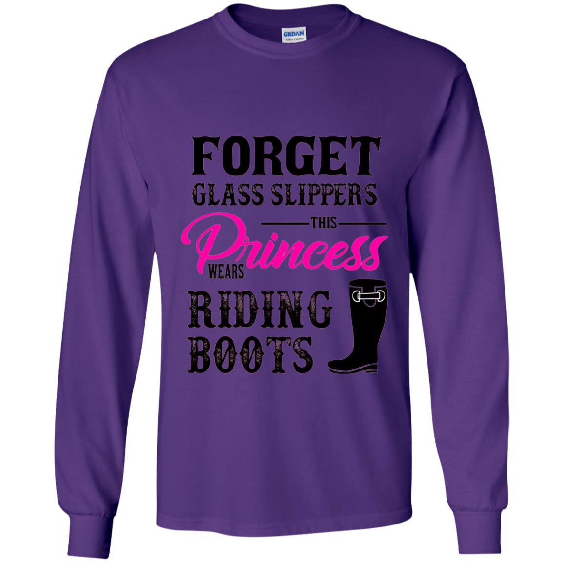 Forget Glass Slippers Princess Wears Riding Boots Purple