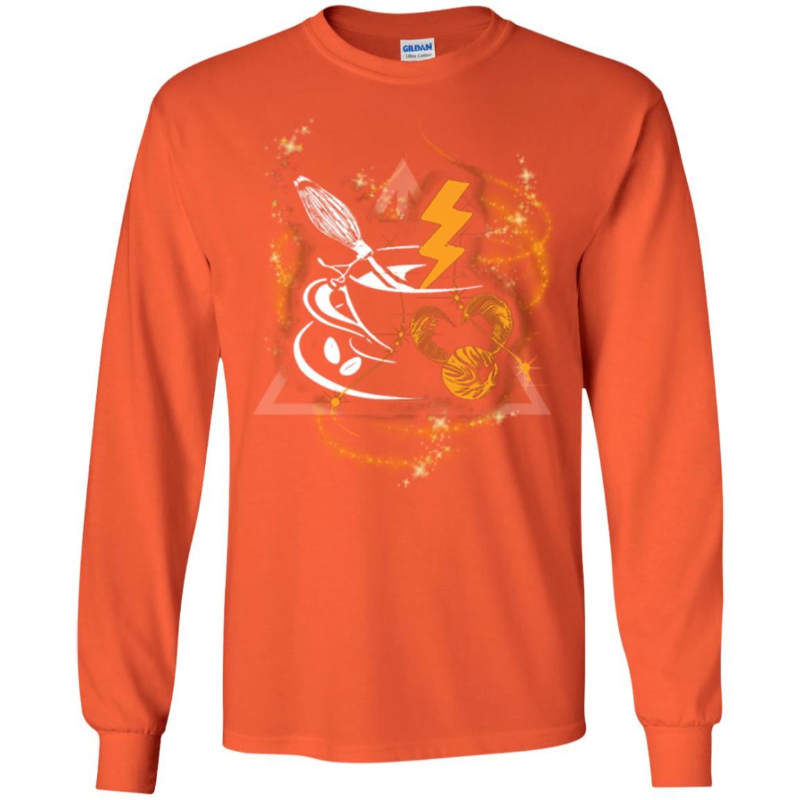 Harry Potter Coffee Movie Fan T-shirt Orange