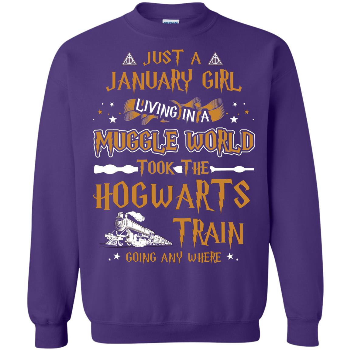 Just A January Girl Living In A Muggle World Took The Hogwarts Train Going Any Where Purple