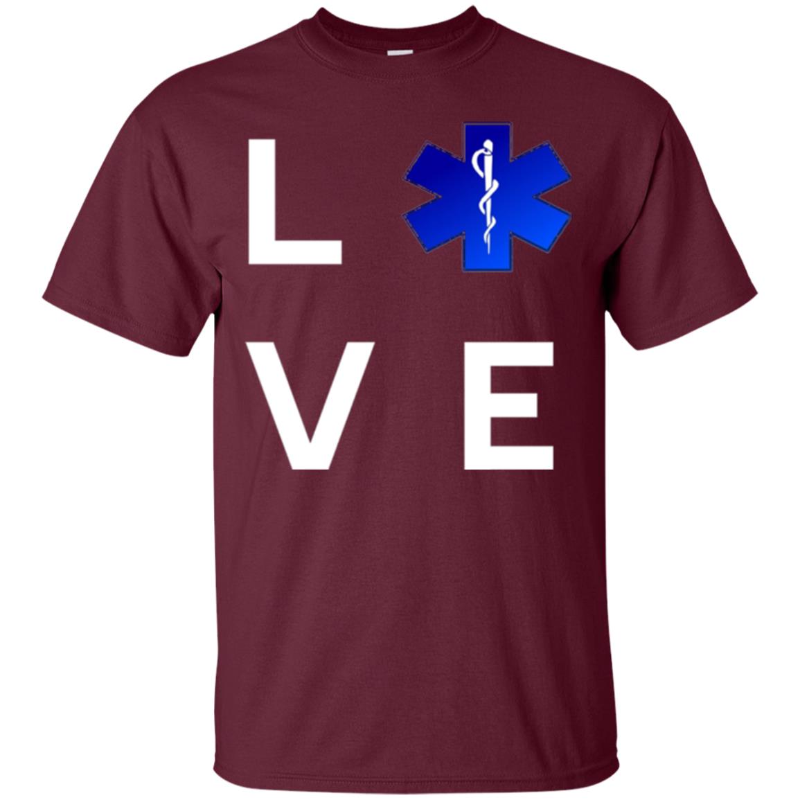 Love Star Of Life Ems T-shirt Maroon
