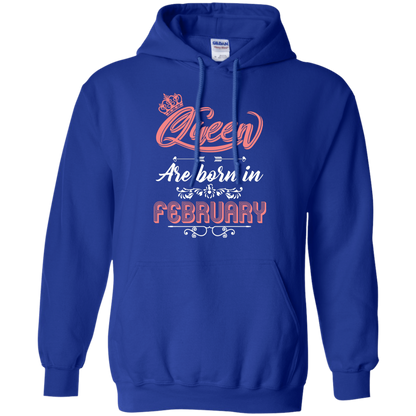 Brithday T-Shirt Queen Are Born In February Royal