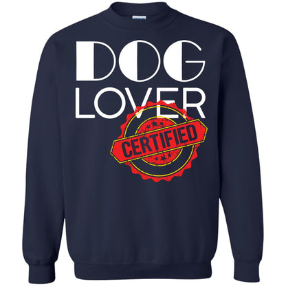 Dog Lover T-shirt Certified Navy