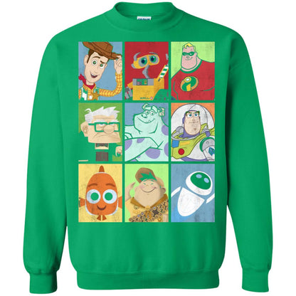 Epic Boxed Up Line Up Character Graphic T-shirt Irish Green