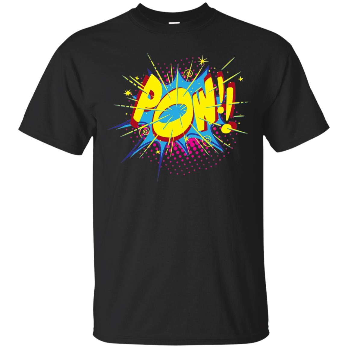 Pow Comic Sound Effect Shirt Black