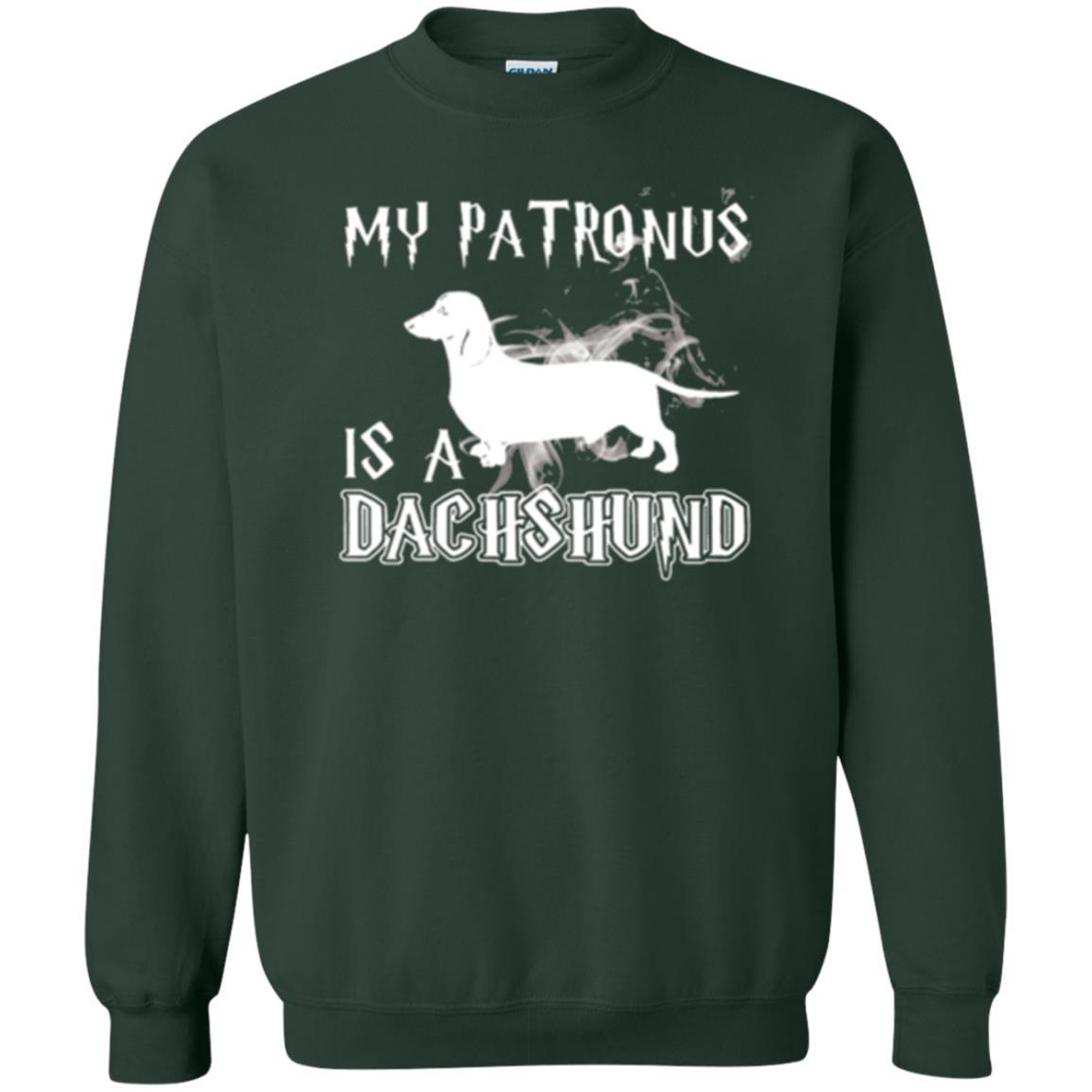 Dachshund Lover T-shirt My Patronus Is A Dachshund Forest Green