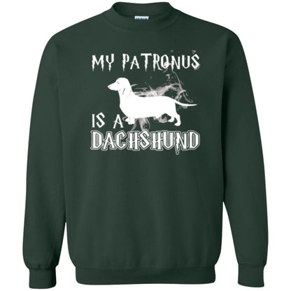 Dachshund Lover T-shirt My Patronus Is A Dachshund Forest Green
