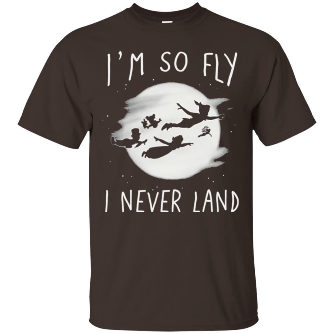 Film T-shirt Peter Pan So Fly Moon Silhouette Graphic Dark Chocolate
