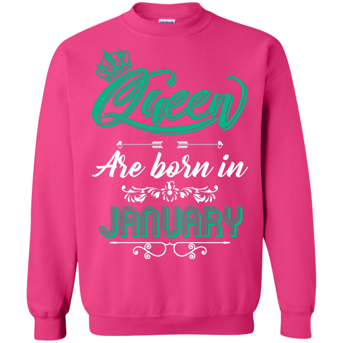 Brithday T-Shirt Queen Are Born In January Heliconia