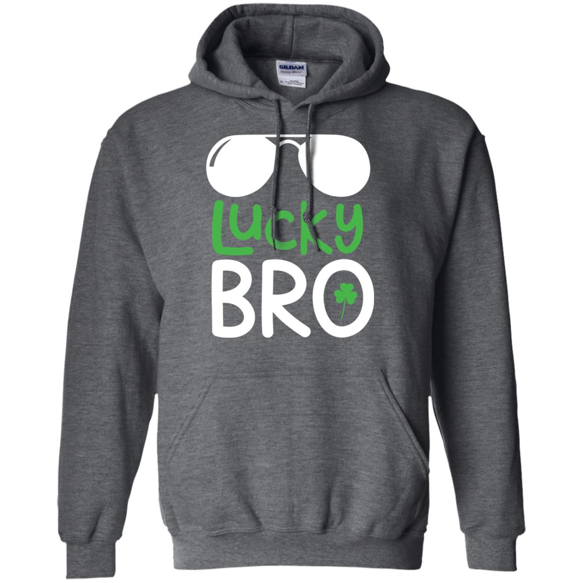 Lucky Bro St. Patrick_s Day T-shirt Dark Heather