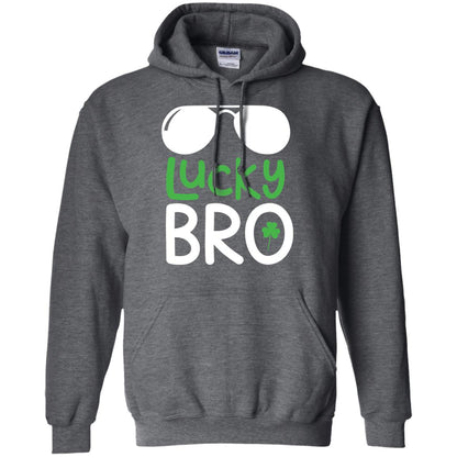 Lucky Bro St. Patrick_s Day T-shirt Dark Heather
