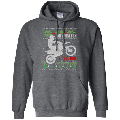 Motorbike T-shirt Oh What Fun It Is To Ride Dark Heather