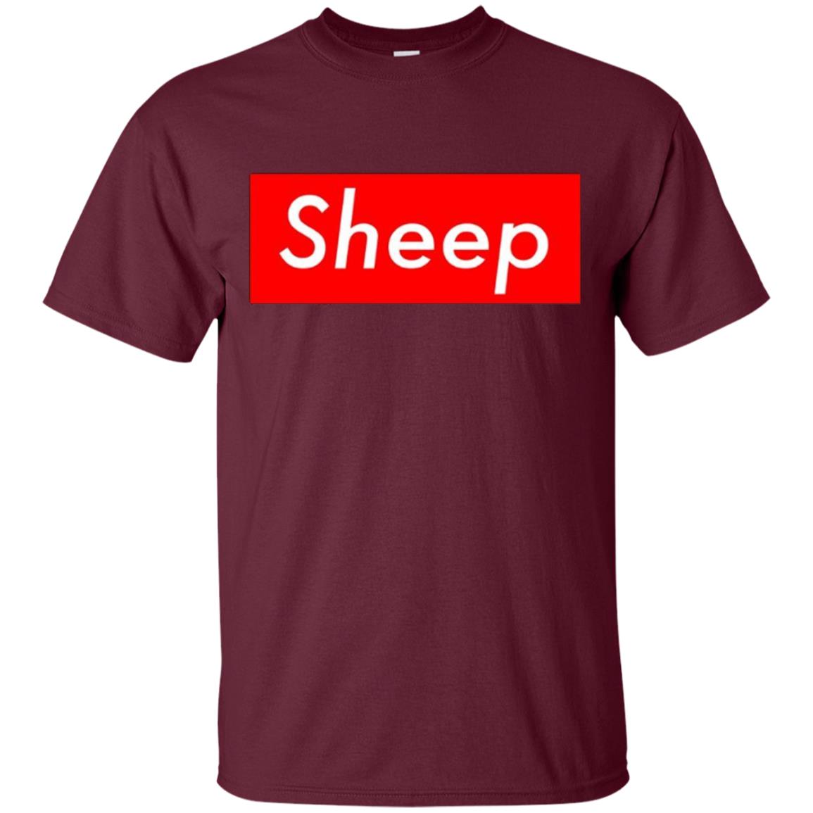 Sheep Box Logo Hype T-shirt Maroon