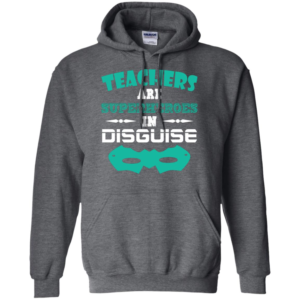 Teachers Are Superheroes In Disguise Movie Lover T-shirt Dark Heather