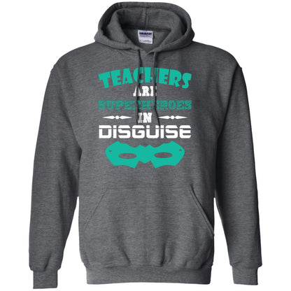 Teachers Are Superheroes In Disguise Movie Lover T-shirt Dark Heather