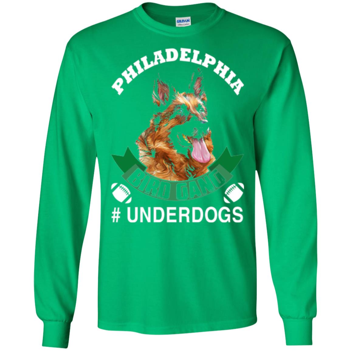 Football Lover T-shirt Philadelphia Bird Gang Underdogs 2018 Irish Green