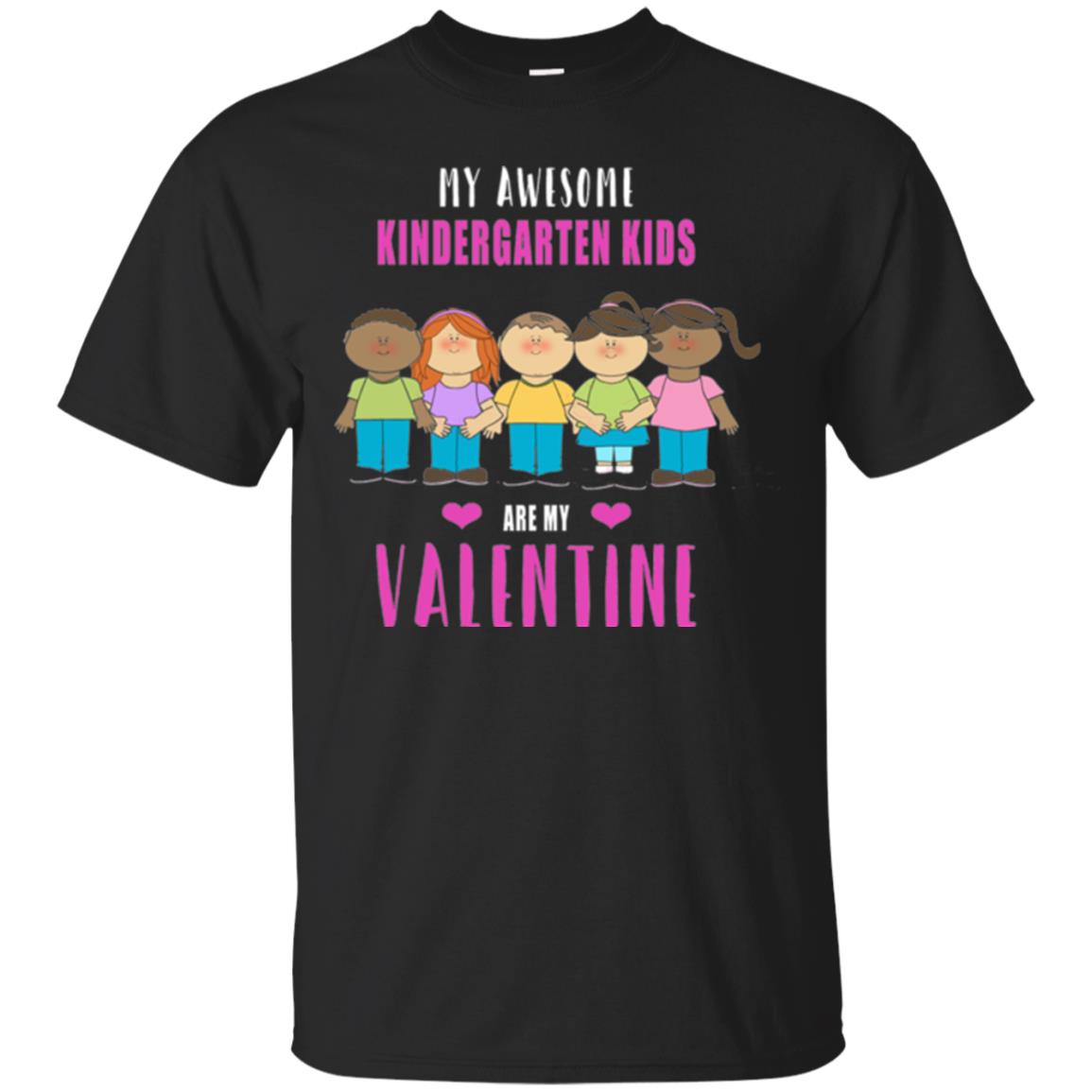 Kindergarten Teacher T-shirt My Awesome Kindergarten Kids Black