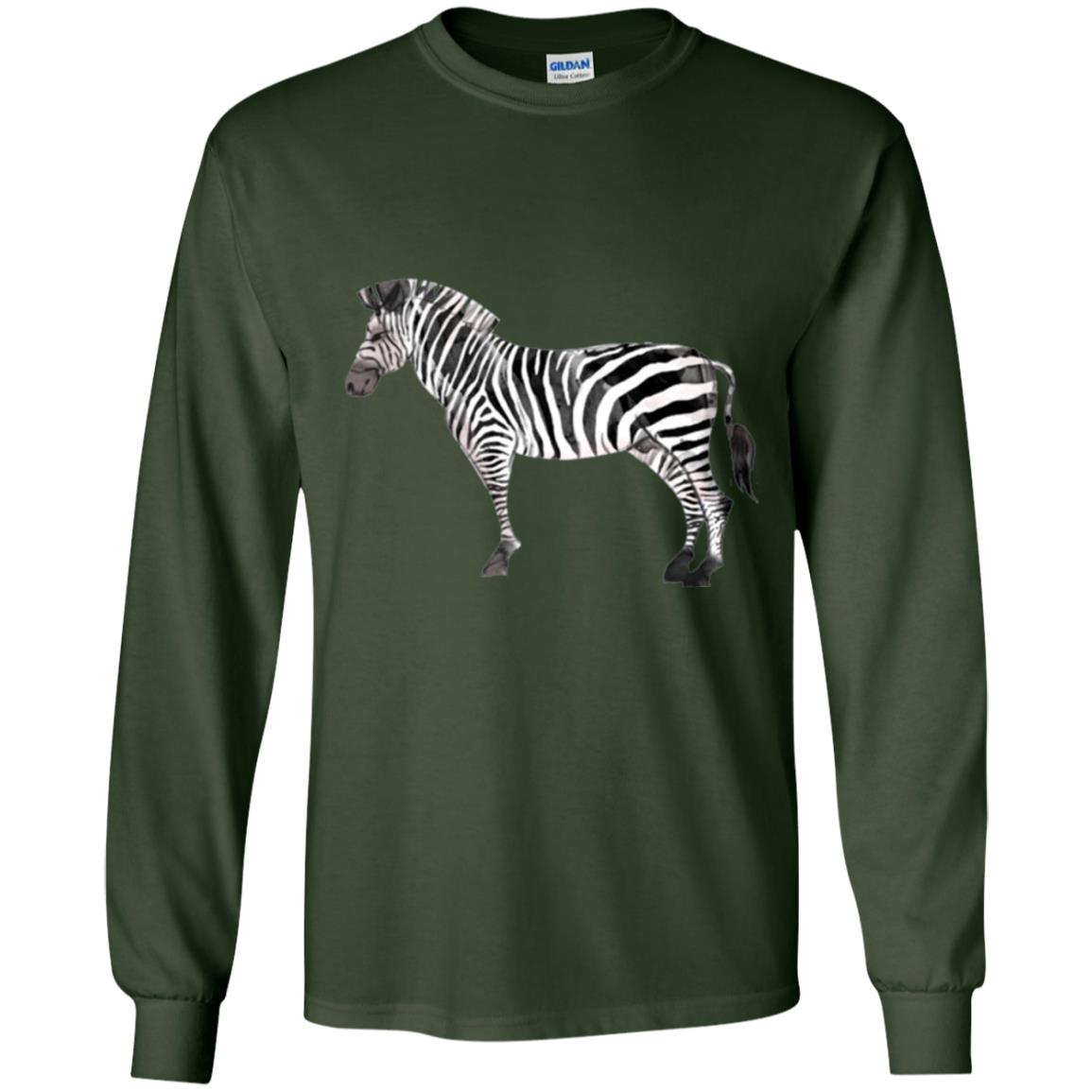 Awesome Zebra T-shirt Forest Green
