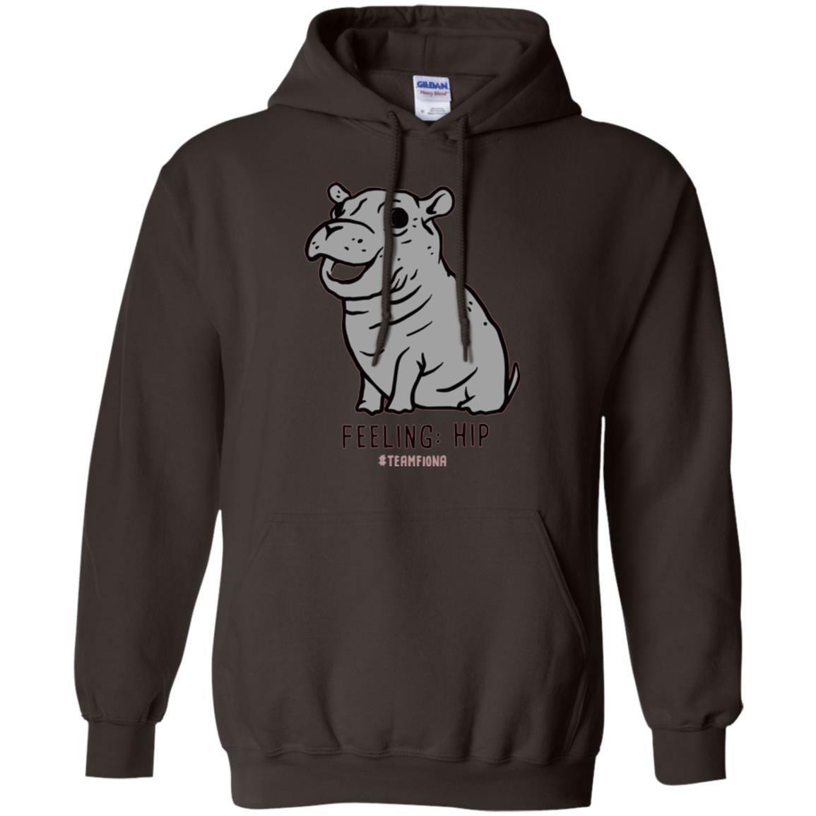 Fiona Hippo Lover T-shirt The Hippo Feeling Hip #teamfiona Dark Chocolate