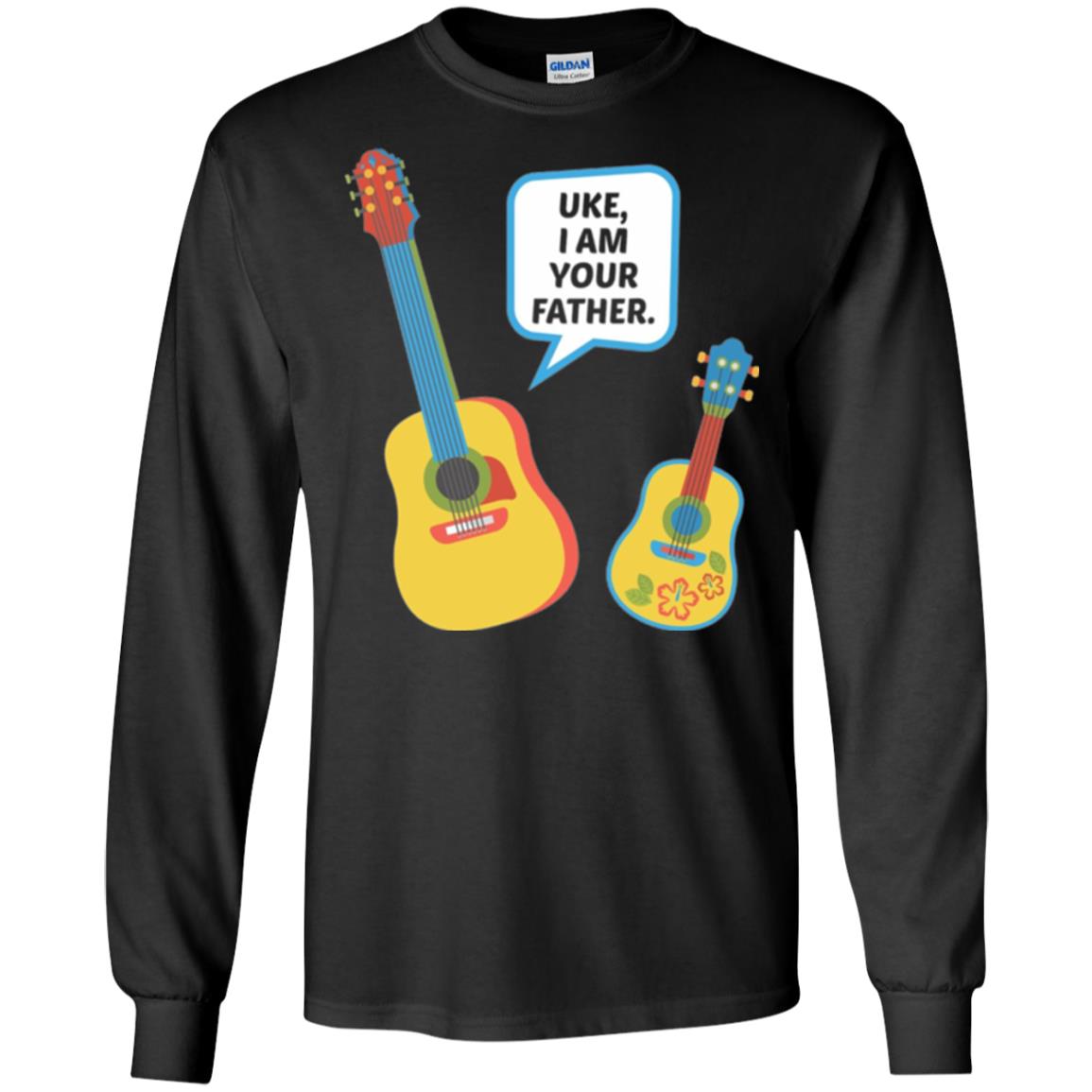 Ukulele Lovers T-shirt Uke I Am Your Father Black
