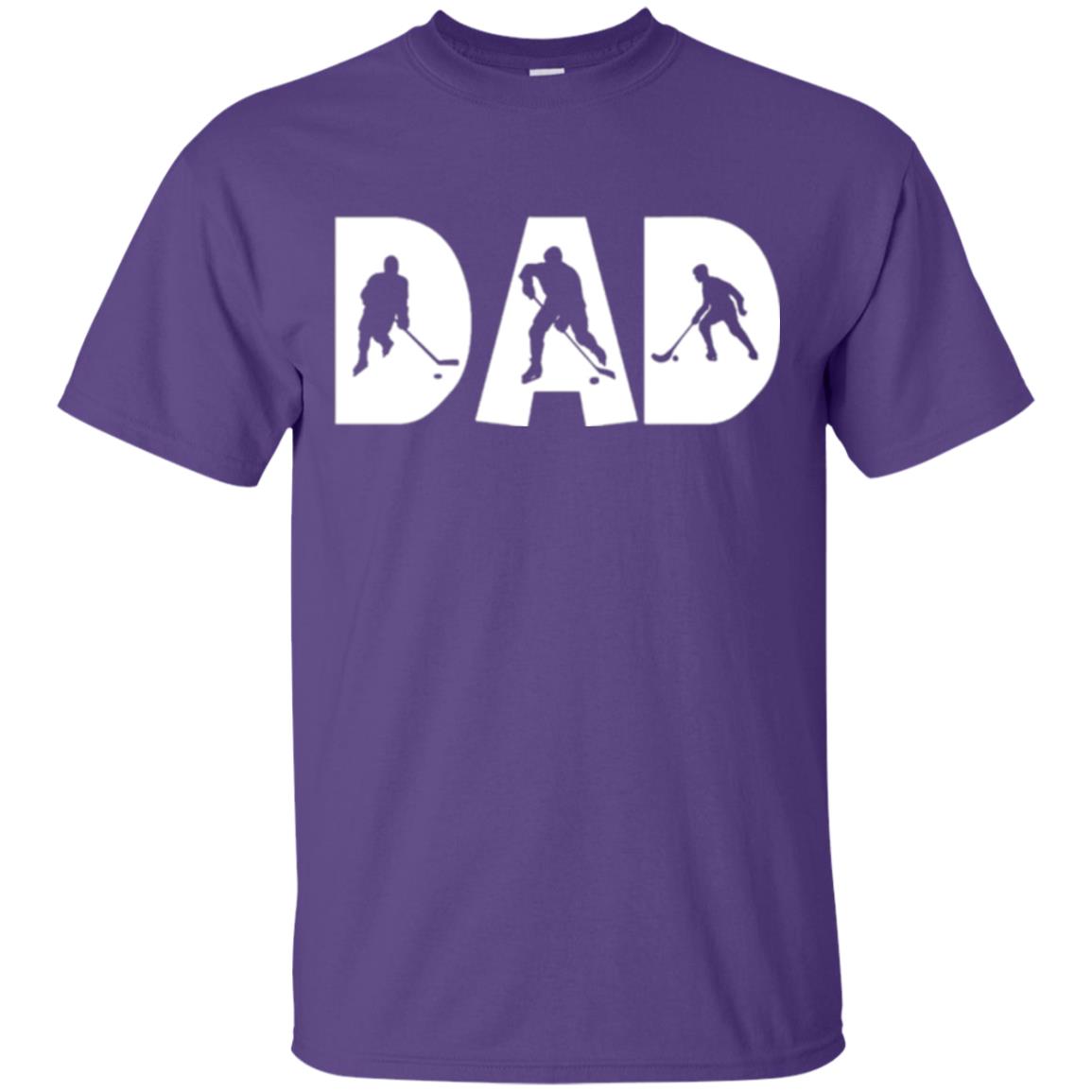 Daddy T-shirt Hockey Lover Purple