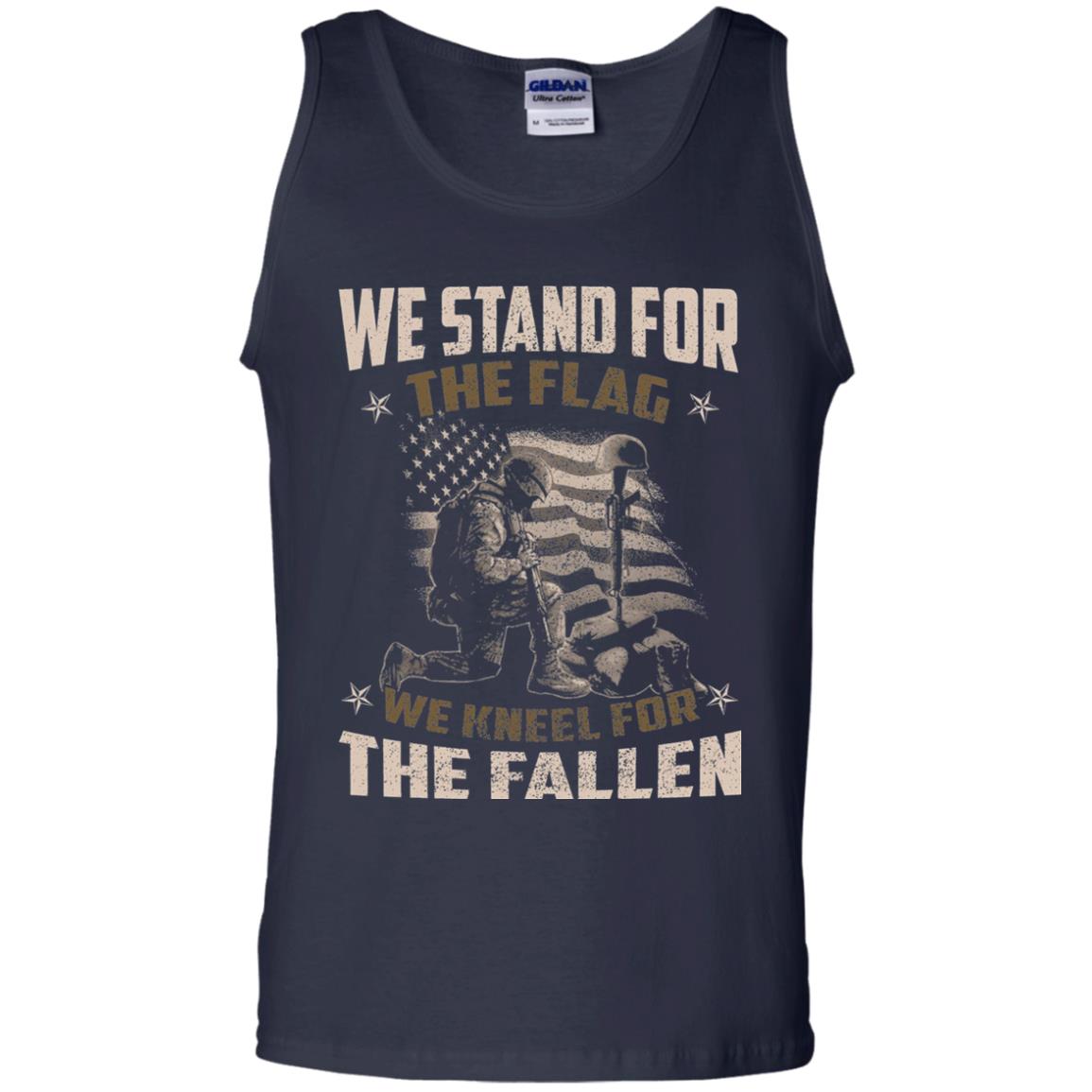 Veteran T-shirt We Stand For The Flag, We Kneel For The Fallen Navy