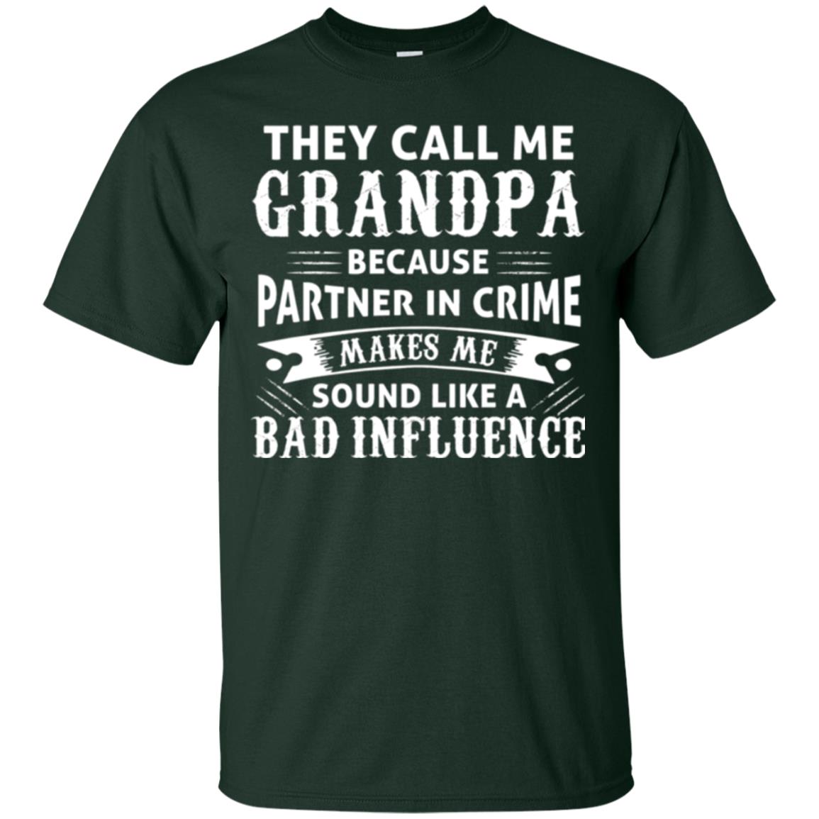 Papa T-shirt The Call Me Grandpa Forest Green