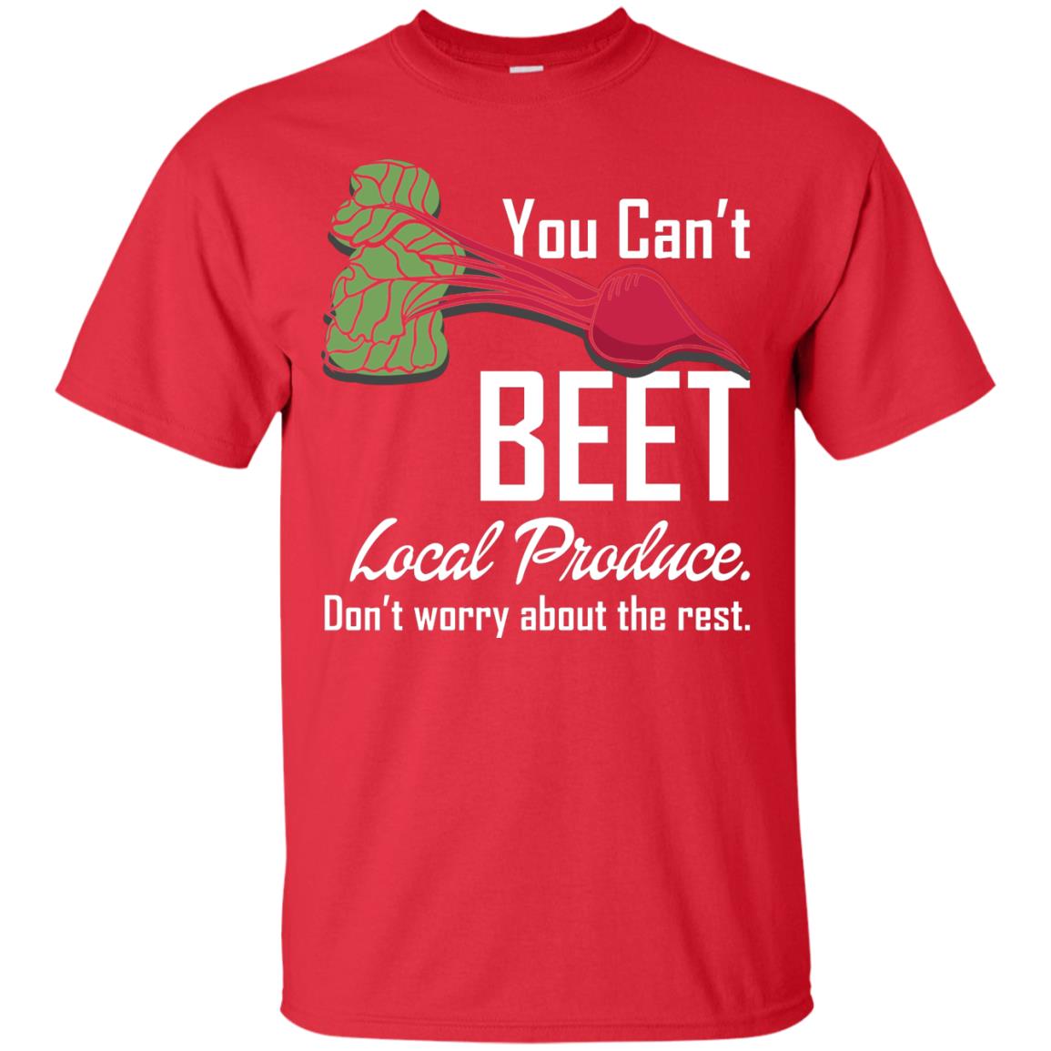 You Can_t Beet Local Produce Farmers Market T-shirt Red