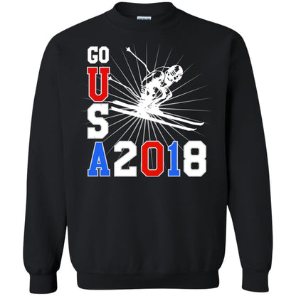Alpine Skiing T-shirt Go Usa 2108 Cool Black