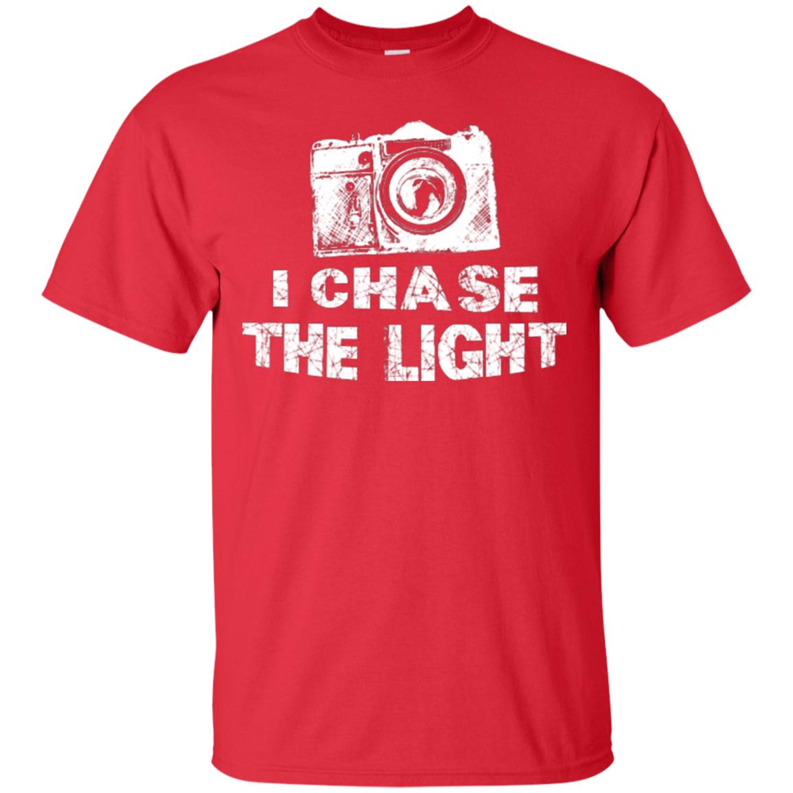 Photographer T-shirt I Chase The Light Red