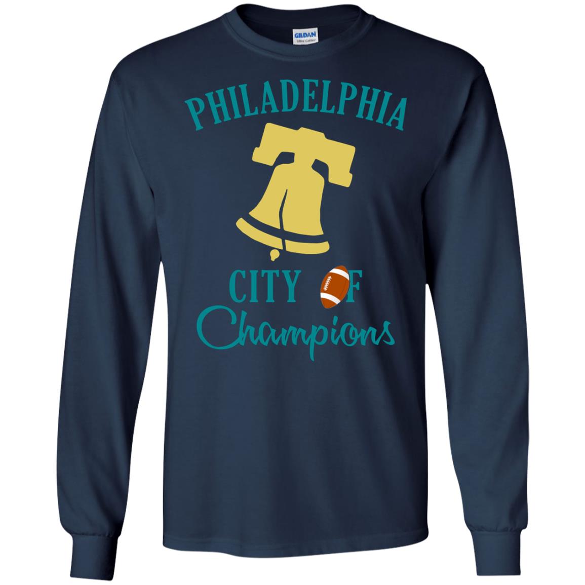 Football Lover T-shirt Philadelphia City Of Champion Navy