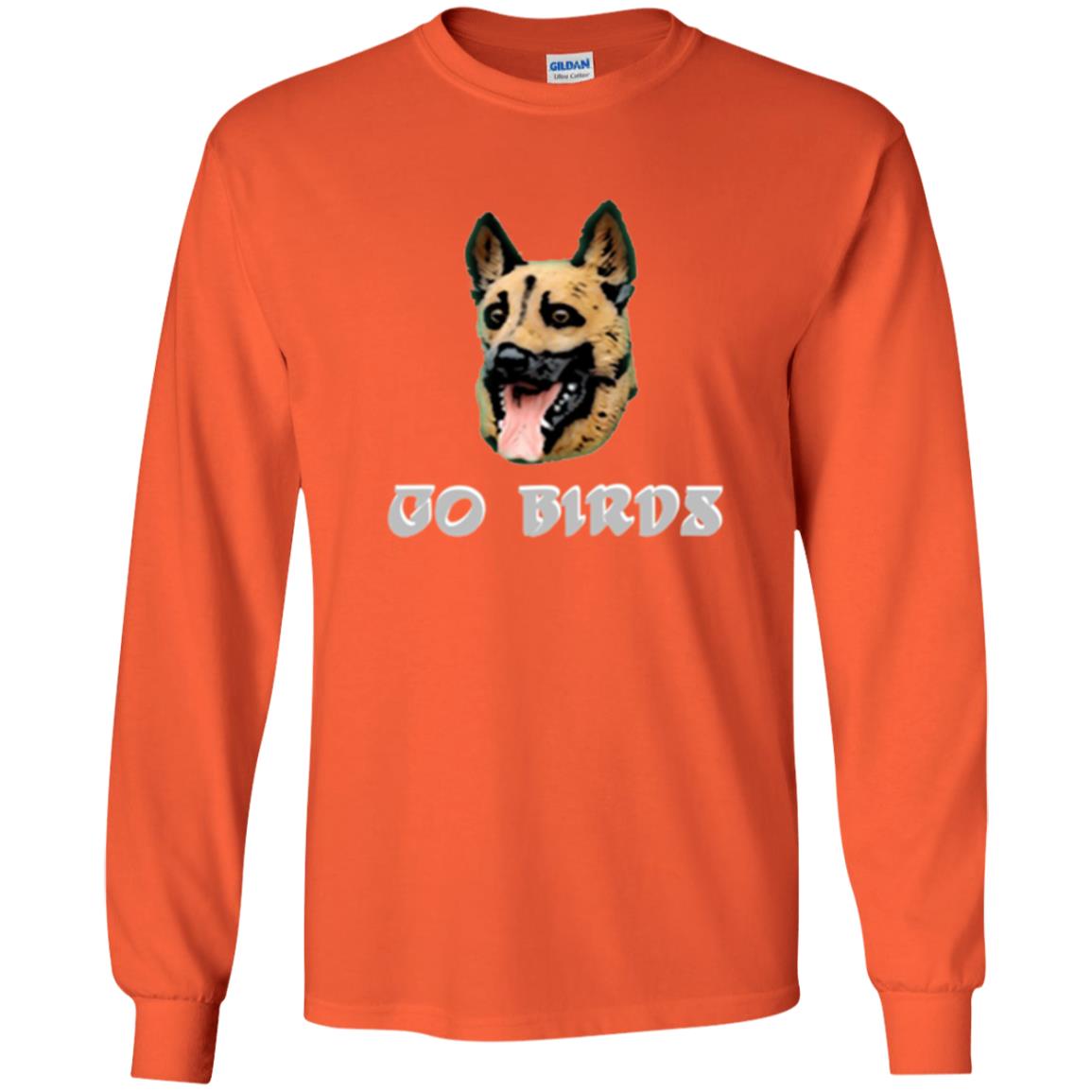 Dog Lover T-shirt Go Birds Underdog T-shirt Orange