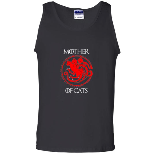 Cat Lovers T-shirt Mother Of Cat Black